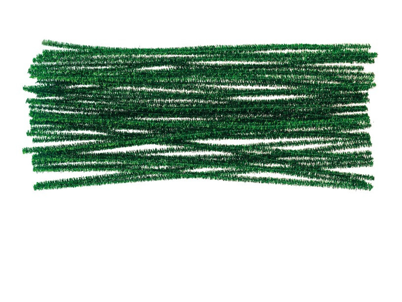 Druciki kreatywne zielone metalizowane 30 cm (40szt) DR17 Brewis